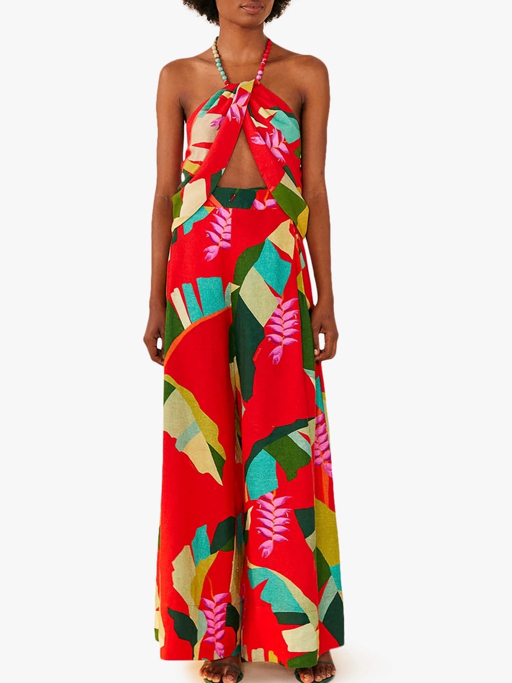FARM RIO HELICONIA LINEN TROPICAL SET